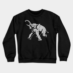 Elephant Charging - Animals of Nature Crewneck Sweatshirt